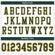 Preschool Custom White Green-Gold Mesh Authentic Football Jersey