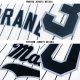 Youth Custom White Black Pinstripe Black-Gray Baseball Jersey