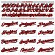 Preschool Custom White Black Pinstripe Red-Black Authentic Baseball Jersey