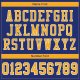 Kid's Custom Royal Gold-White Mesh Authentic Football Jersey
