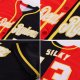 Kid's Custom Black White-Red Authentic Split Fashion Baseball Jersey