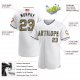 Preschool Custom White Camo-Black Authentic American Flag Fashion Baseball Jersey