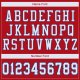 Preschool Custom Red White-Royal Mesh Authentic Football Jersey