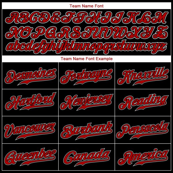 Women's Custom Black Red-White Authentic Baseball Jersey